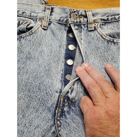 Vintage Levi's 501 Jeans Mens 30x29 (Tag 32x30) Acid Wash Denim Button Fly USA - Picture 13 of 13